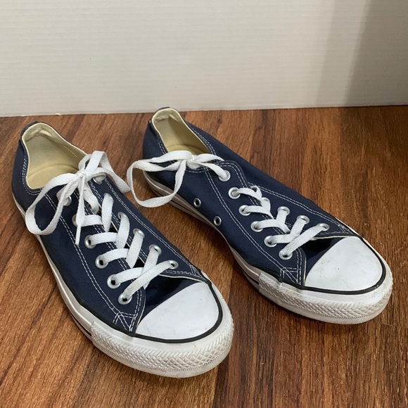 Converse Shoes - Converse All Star navy w white soles low top sneakers sz8.5